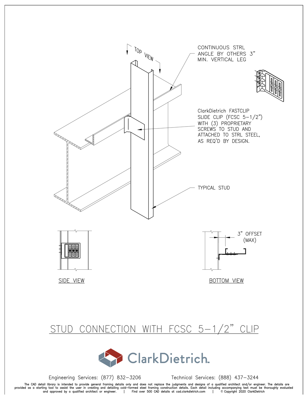 Stud Connection Bypass FCSC-550