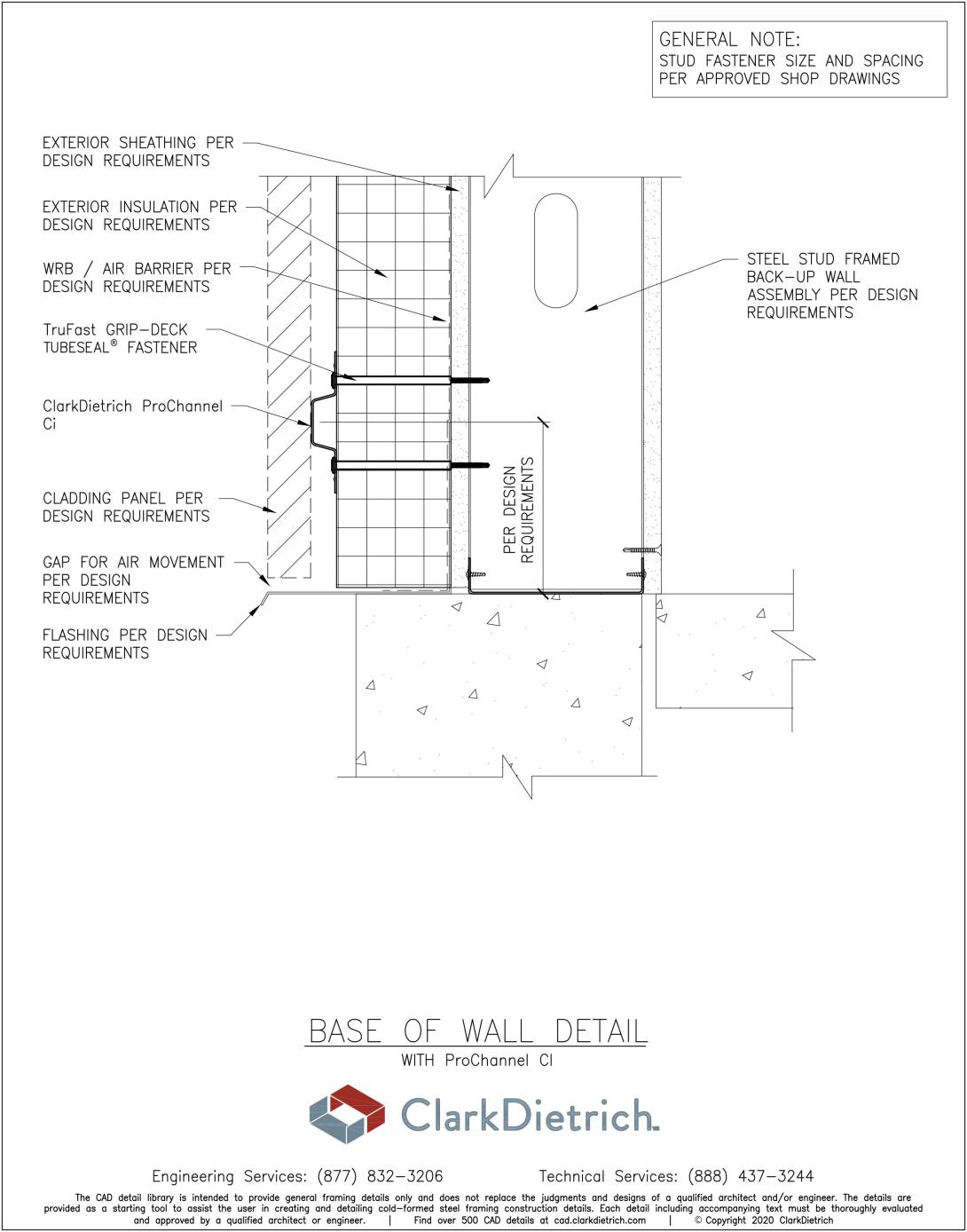 ProChannel Ci Base of Wall Detail